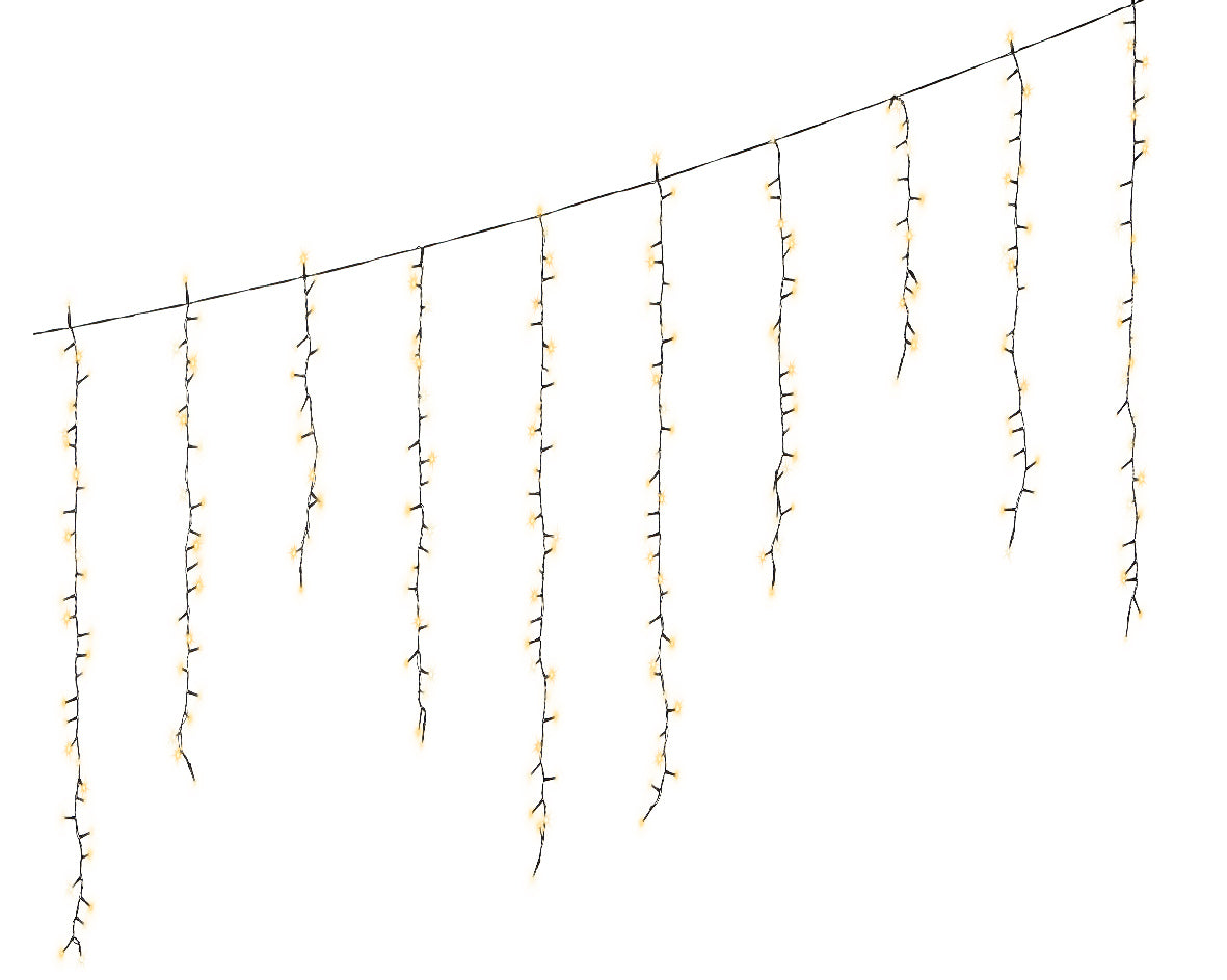 Chaîne de glaçons LED 256 lumières 375x60 cm