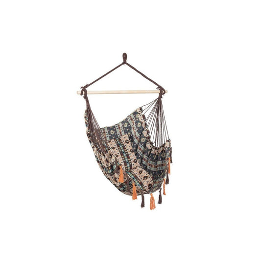 Bizzotto hamac suspendu Santander marron/beige 120x146 cm