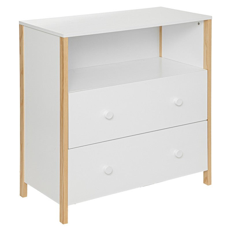 Coffre en bois blanc Kima