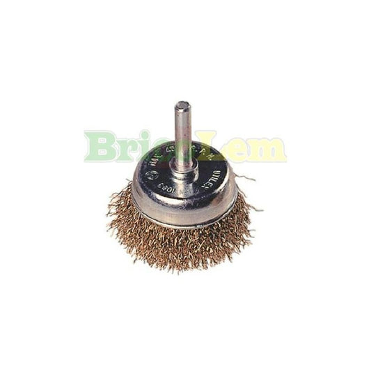 Spazzola a tazza con codolo 50x10 mm