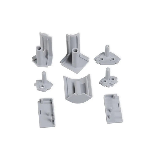 Kit d'accessoires pour crédence Mixline, Tecnoplastica, Gris