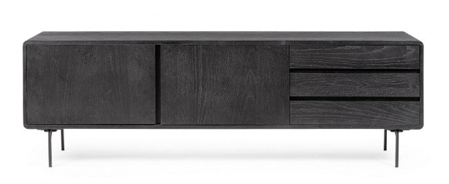 Mobile porta TV 160x40x50 in legno nero