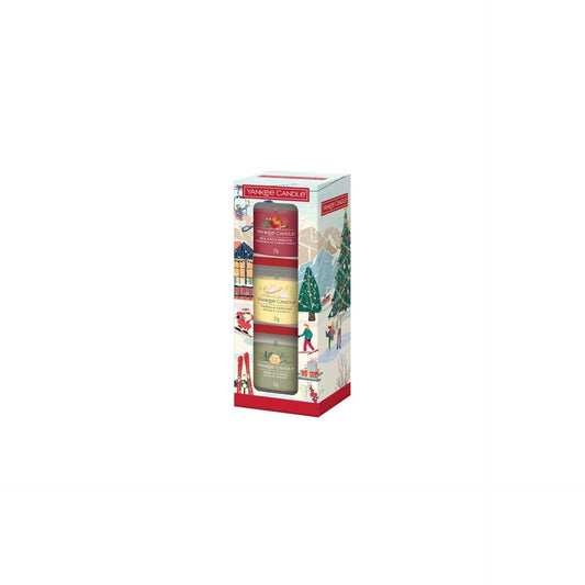 Coffret cadeau Fêtes de fin d'année de 3 mini bougies