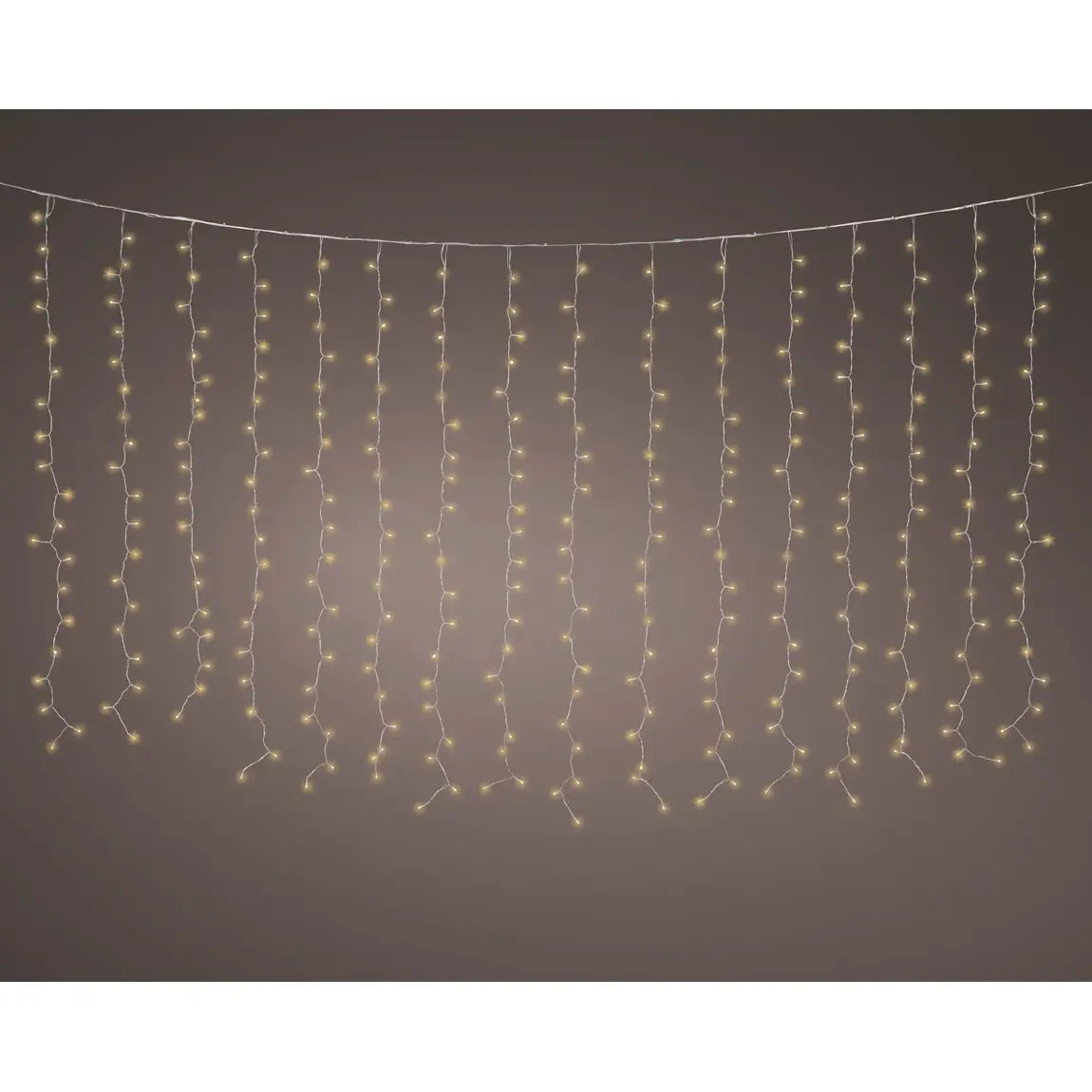Tenda luminosa LED oro da esterno 200 × 200 cm