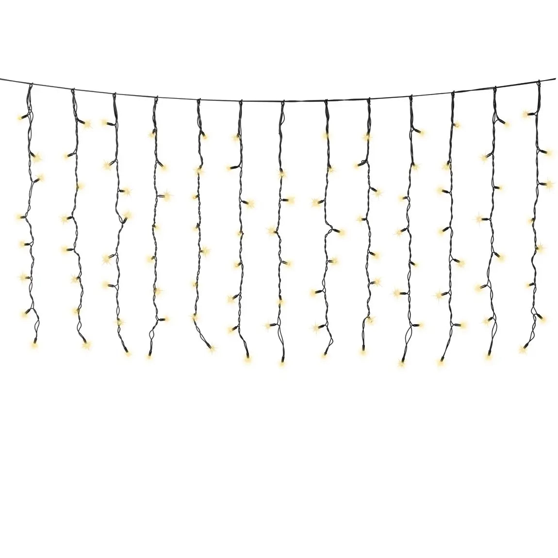 Tenda luminosa LED Pro-Lights bianco freddo da esterno 200 × 100 cm