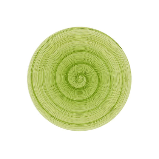 Piatto piano lime Memento Table in ceramica dipinta a mano Ø 27,5 cm