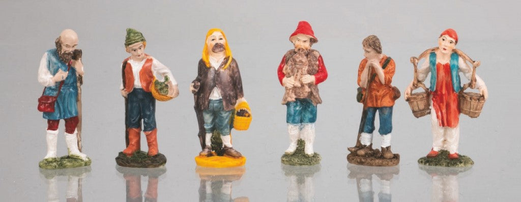 Berger en résine 10 cm - 6 modèles assortis