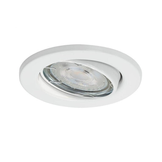 Spot encastrable GU10 orientable Ø 8,6 cm blanc