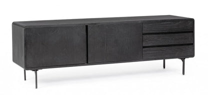 Mobile porta TV 160x40x50 in legno nero