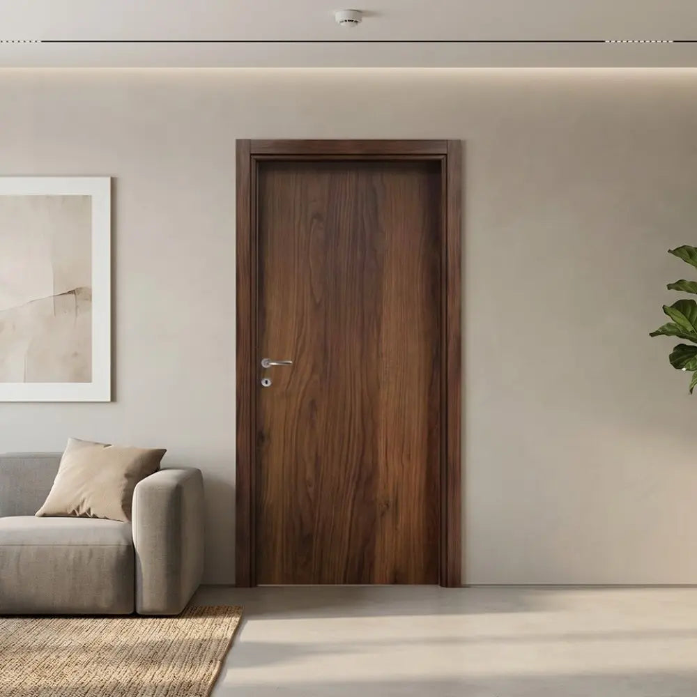Porta battente da interno noce quercia venatura verticale - 80 x 210 cm