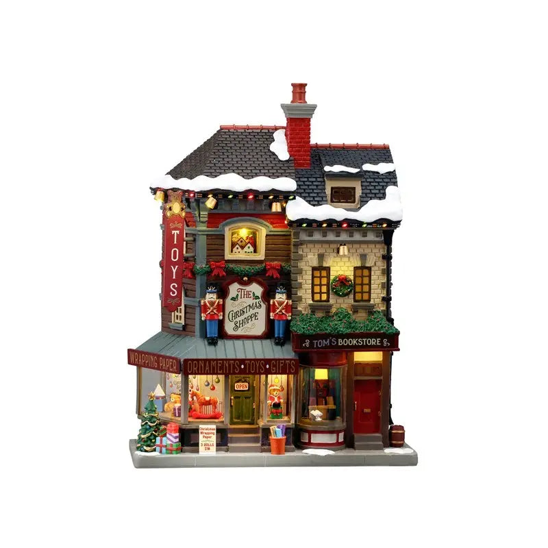 Lemax The Christmas Shoppe illuminato 20,8 × 7,9 × H28 cm a batteria