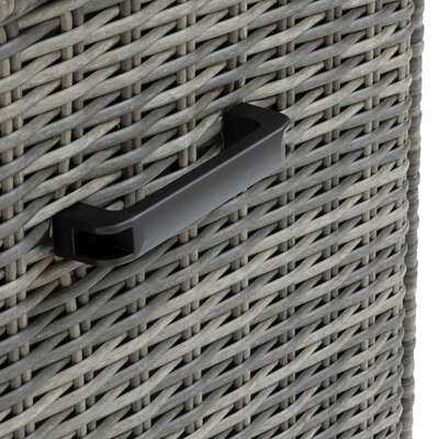 Coffre BAYANA en Résine Tressée Terre d’Ombre 600 L