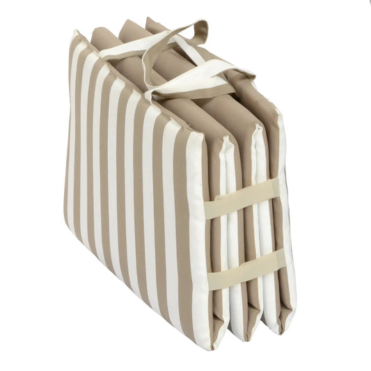 Matelas pliant Dune 180x50 cm beige/blanc