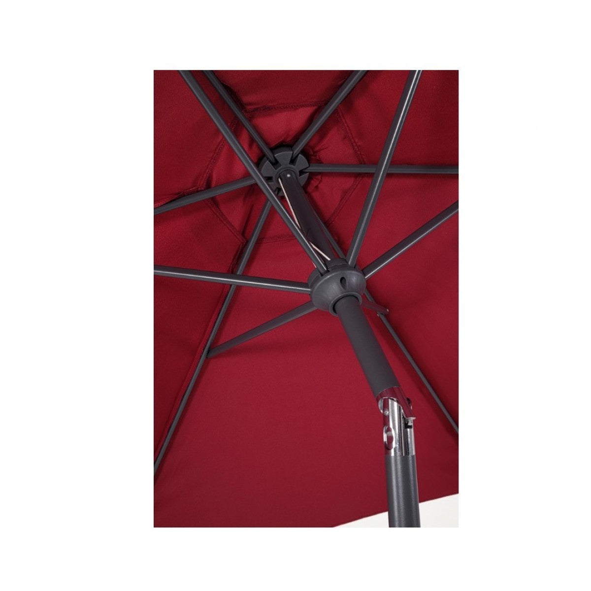 Parapluie Bizzotto Kalife 2,7 m avec joint bordeaux