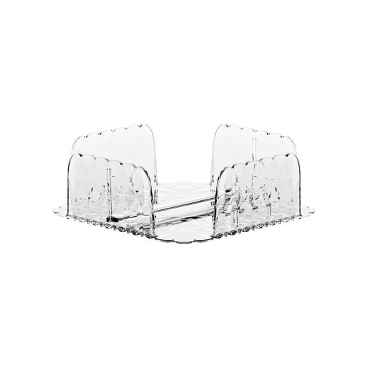 Porte-serviettes Vanity horizontal transparent 20 x 20 x H 7,3 cm