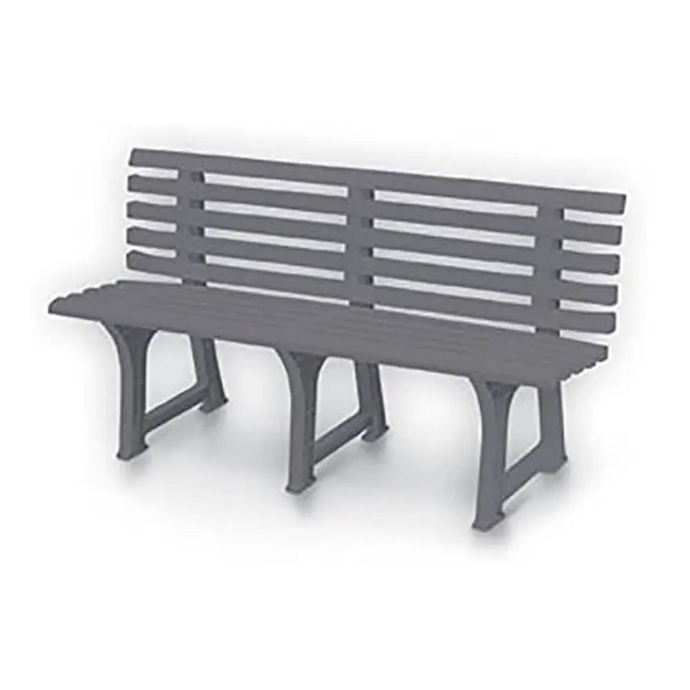 Banquette Isotta 3 places 147x51x75h cm gris tourterelle