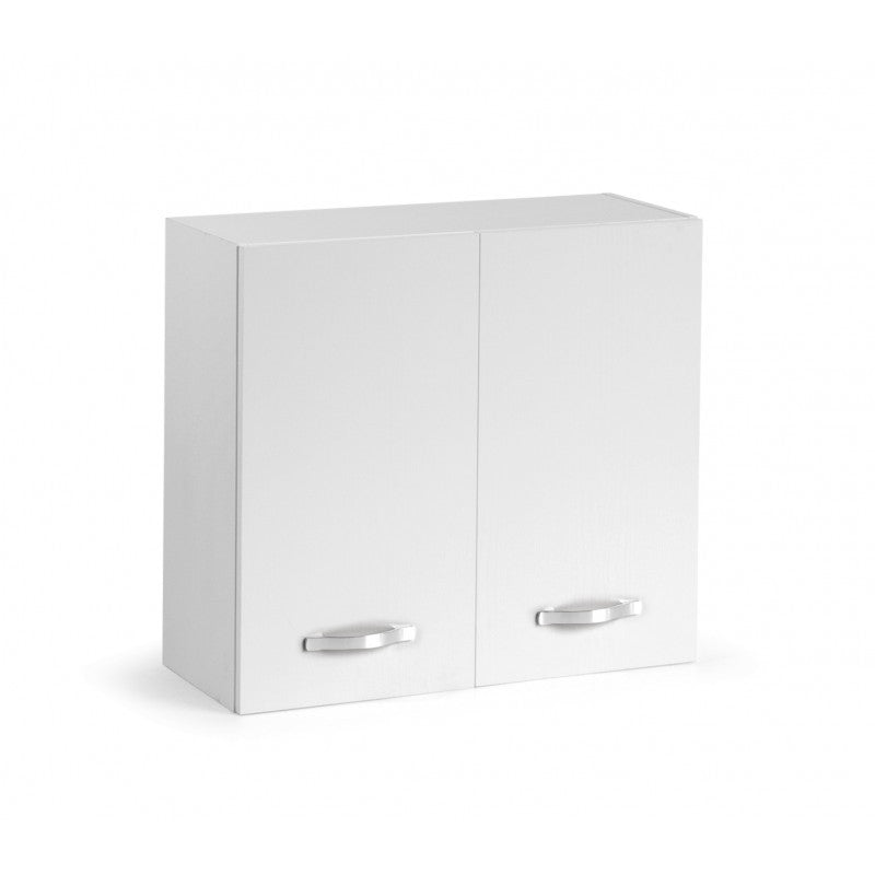 Meuble Haut de Cuisine Modulaire Blanc Frêne 2 Portes 80x32xH 72