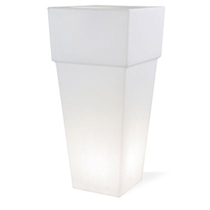 Vaso Quadrato E27  linea lounge  bianco