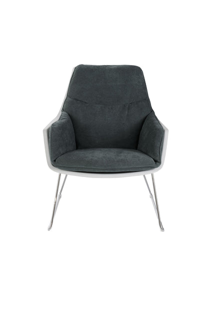 Poltrona in polipropilene grigio scuro 85 cm x 74 cm H. 86 cm