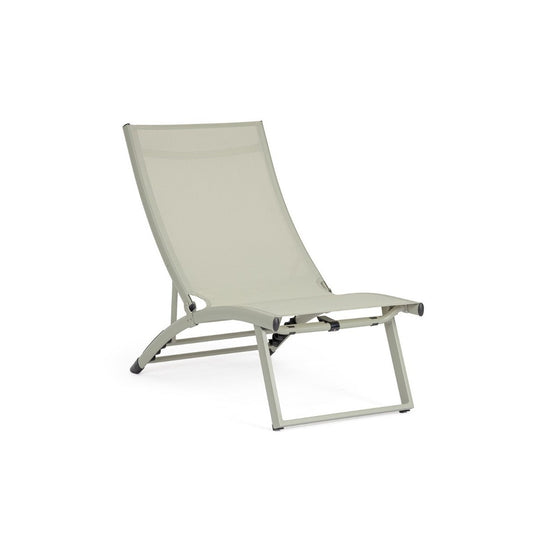 Chaise longue inclinable Bizzotto Taylor Breeze en aluminium et textilène 53 x 166,5 x 90 cm
