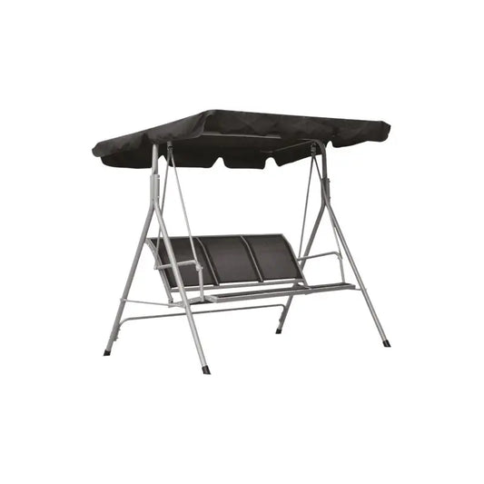 Dondolo da giardino 3 posti con tetto parasole cm 178x125x165h