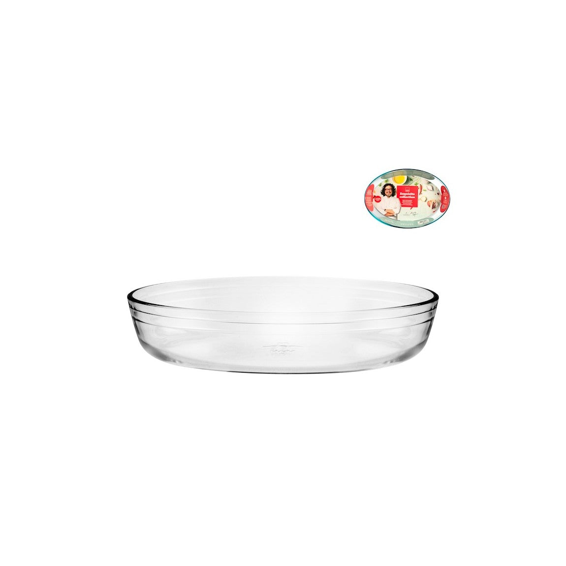 Poêle ovale en verre borosilicaté 40×27 cm