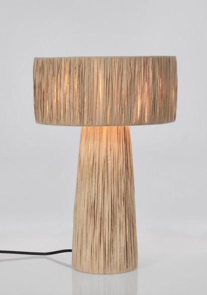 Lampada tavolo Kanda naturale D.25x38h