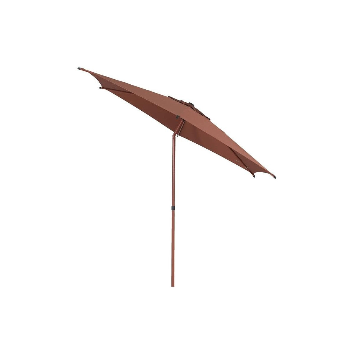 Parasol rond Soya 2,7 m en polyester acajou