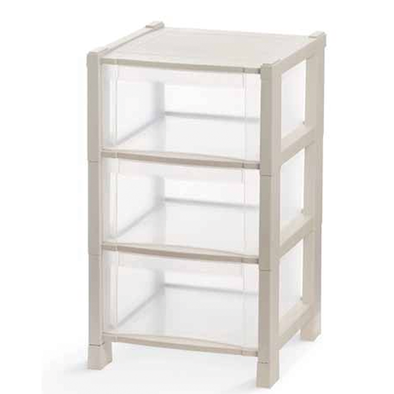 Commode Tower 3 tiroirs Sable 38x38x59 cm