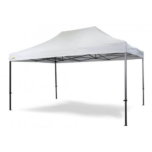 Gazebo estensibile Maiori 3x4.5 m bianco in acciaio con sacca trasporto