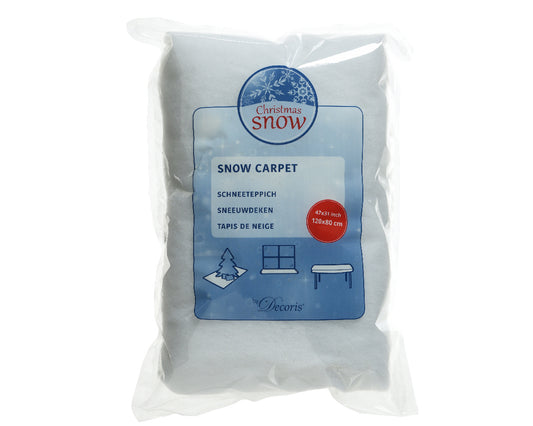Tappeto neve finta 120x80 cm bianco