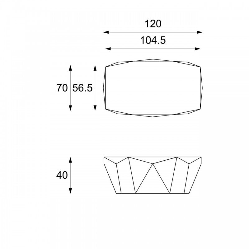 Tavolino moderno pietra fossile beige cm 120 x 70 x h 40