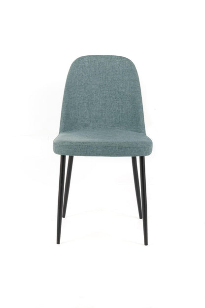 4x Sedia in Tessuto Acquamarina 55x46xH.85 cm