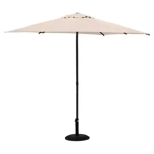 Parasol rond Soya 2,7 m en polyester blé