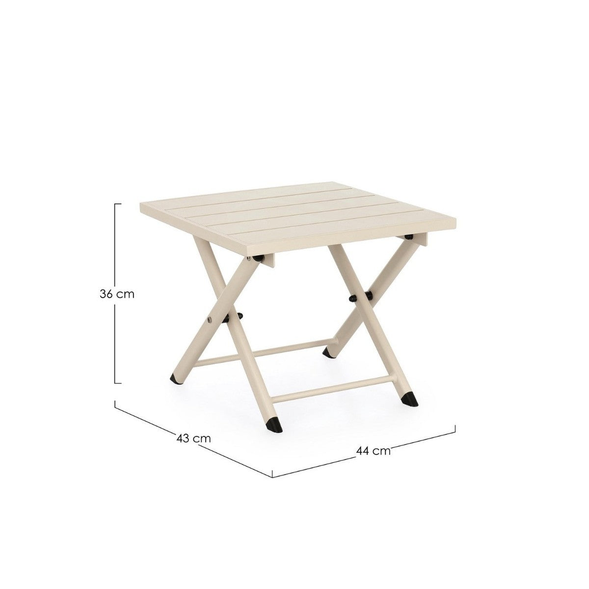 Table basse Bizzotto Taylor murmure 44x43x36h cm