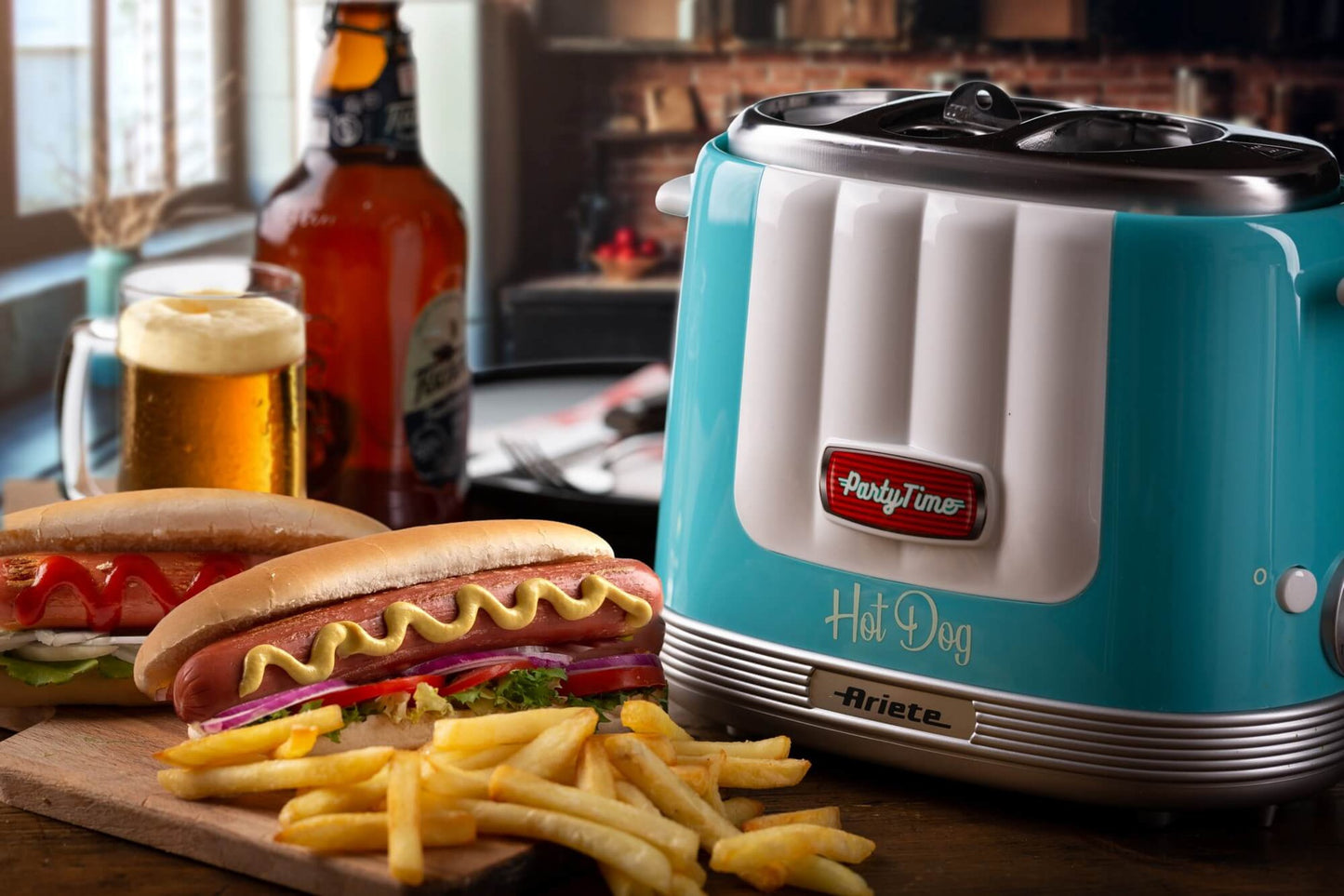 L'heure de la fête du fabricant de hot-dogs Bélier