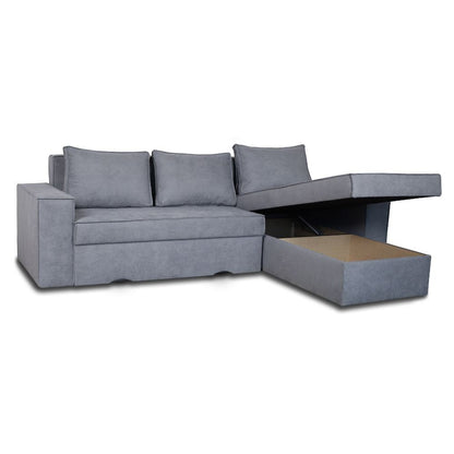 Canapé d'angle gris frêne 250x180 cm