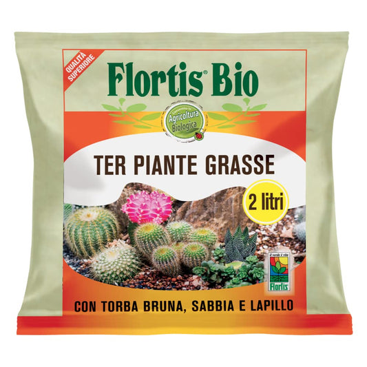 Piante grasse terriccio 2 litri Flortis