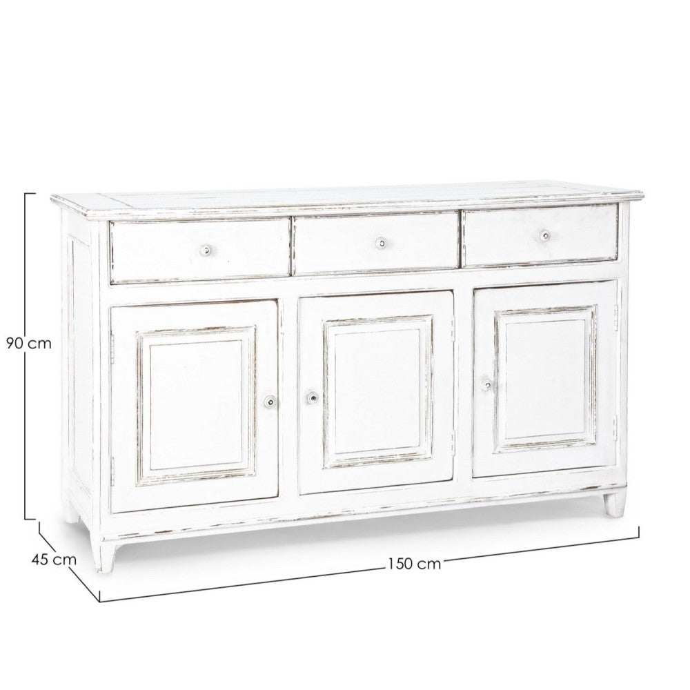Credenza rustica Colette 3 ante 3 cassetti