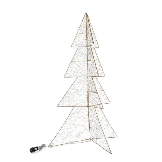 Sapin de Noël Hoover doré Ø38 × H120 cm avec 720 MicroLED Classic