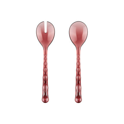 Couverts à salade Vanity mauve 27,5x6,3 cm
