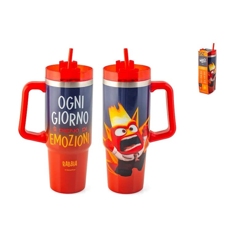 Mug isotherme Inside Out Anger 0,9 L en acier inoxydable