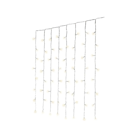 Tenda luminosa LED bianco caldo da esterno 200 × 200 cm