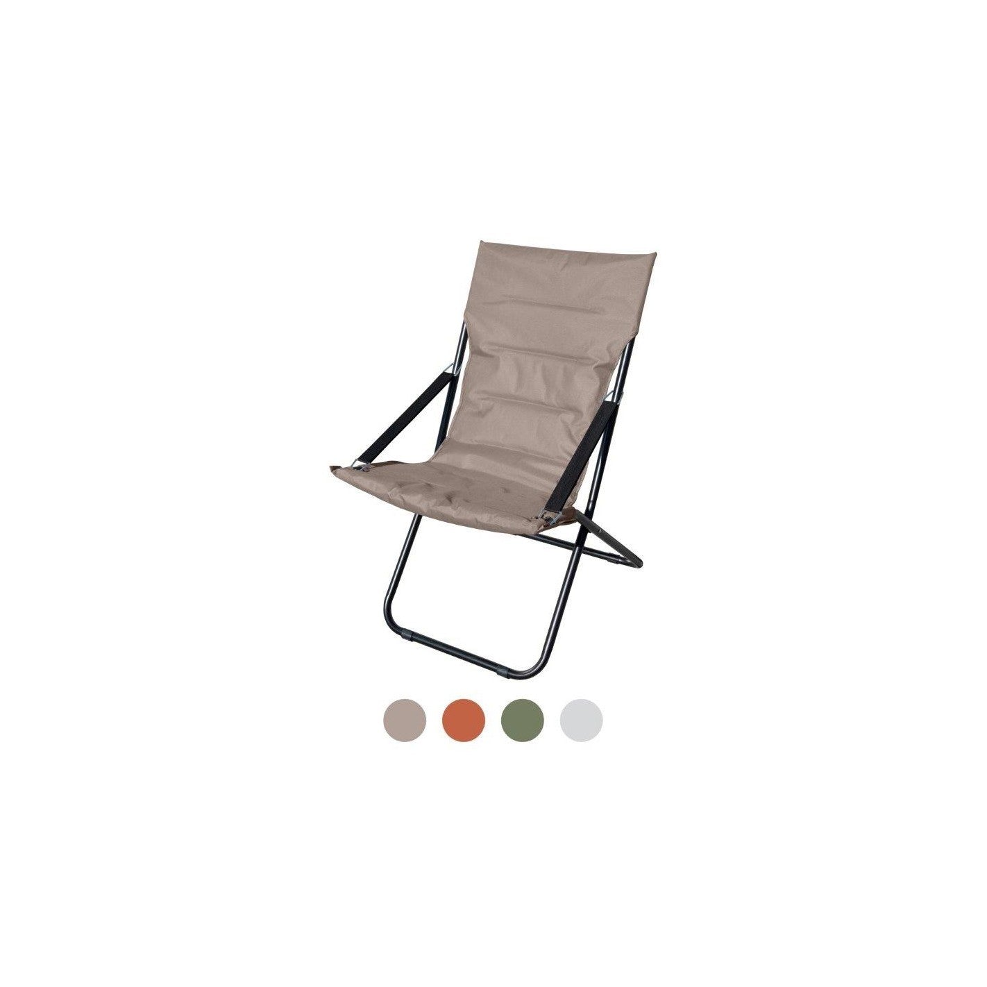 Transat rembourré Canapone 60x47x92 cm coloris assortis