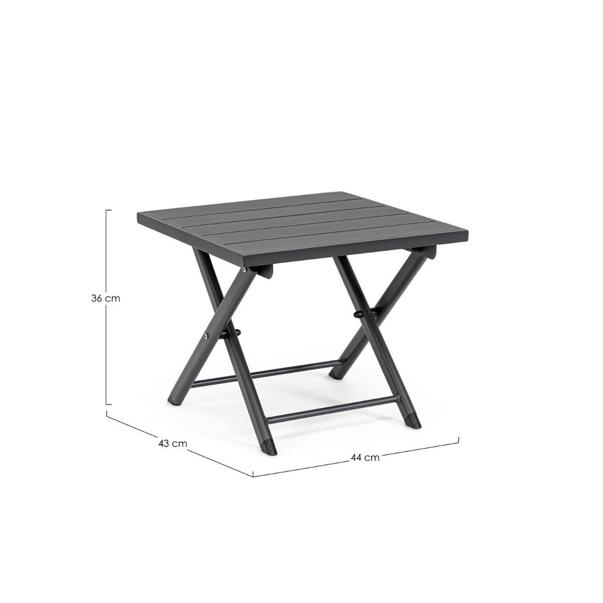 Bizzotto tavolino Taylor grigio cm 44x43x36h