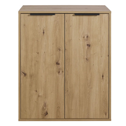 Armoire avec 2 portes en chêne artisanal 72x35x87h cm