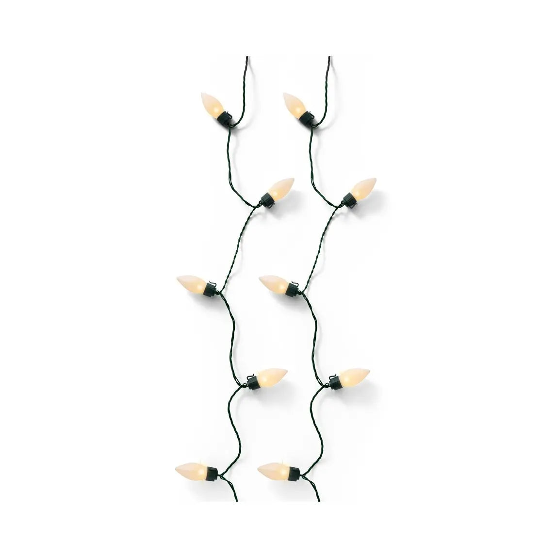 Catena luminosa LED Vintage verde e oro da esterno 19,8 m