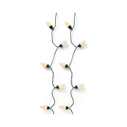 Catena luminosa LED Vintage verde e oro da esterno 19,8 m