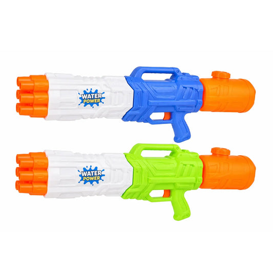 Pistolet à eau 5 canons 51 cm coloris assortis