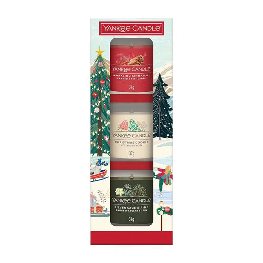 Coffret cadeau Christmas Classics de 3 mini bougies